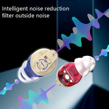 Load image into Gallery viewer, Old People Voice Amplifier Sound Collector Hearing Aid, Red Blue Double Machine + White Charging Bin, Red Blue Double Machine + Black Charging Bin, Skin Color Double Machine + Black Charging Bin, Skin Color Double Machine + White Charging Bin, Black   ...