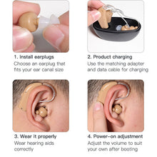 Load image into Gallery viewer, Elderly Use Can Charge Sound Amplifier Hearing Aid, Specification:, US Plug, EU Plug