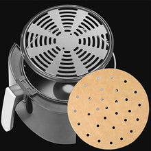 Load image into Gallery viewer, Air Fryer Special Paper Pad Grilled Meat Paper Oil Absorbed Paper, Color Random Delivery, Round With Hole (15cm), Round Without Hole (15cm), Round With Hole (16cm), Round Without Hole (16cm), Round With Hole (18cm), Round Without Hole (18cm)           ...