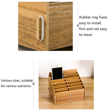 Load image into Gallery viewer, D-86 Office Conference Classroom Mobile Phone Storage Box, Style:, 12 Grids (Walnut), 12 Grids (Oak), 12 Grids (Black Oak), 24 Grids (Walnut), 24 Grids (Black Oak), 36 Grids (Walnut), 36 Grids (Oak), 36 Grids (Black Oak), 48 Grids (Walnut), 48 Grids (O...