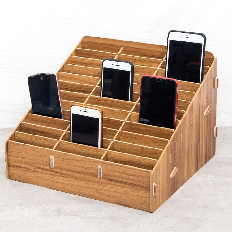 D-86 Office Conference Classroom Mobile Phone Storage Box, Style:, 12 Grids (Walnut), 12 Grids (Oak), 12 Grids (Black Oak), 24 Grids (Walnut), 24 Grids (Black Oak), 36 Grids (Walnut), 36 Grids (Oak), 36 Grids (Black Oak), 48 Grids (Walnut), 48 Grids (O...