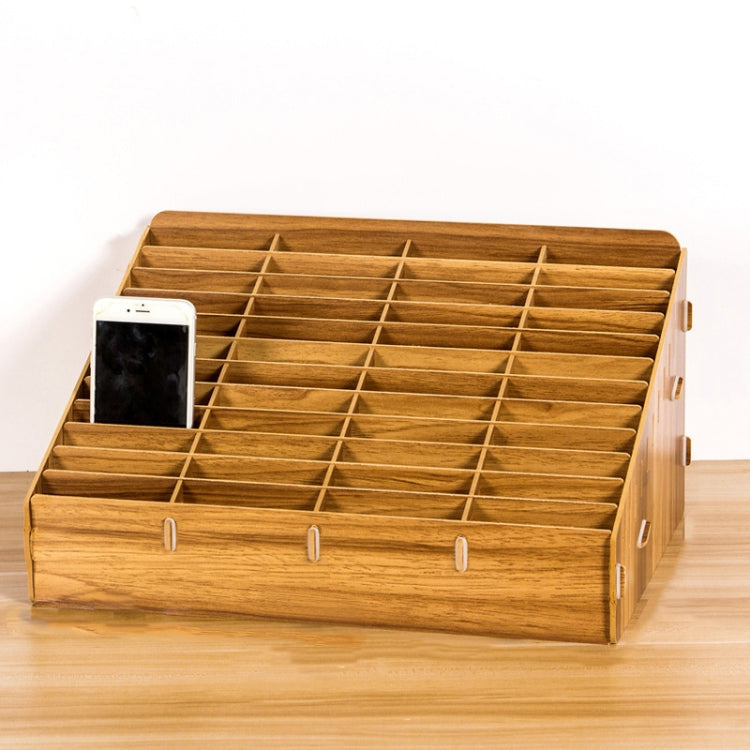 D-86 Office Conference Classroom Mobile Phone Storage Box, Style:, 12 Grids (Walnut), 12 Grids (Oak), 12 Grids (Black Oak), 24 Grids (Walnut), 24 Grids (Black Oak), 36 Grids (Walnut), 36 Grids (Oak), 36 Grids (Black Oak), 48 Grids (Walnut), 48 Grids (O...