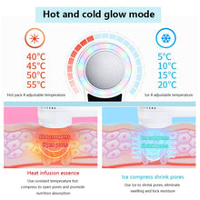 Load image into Gallery viewer, USB Charging Red and Blue Light Hot and Cold Hammer Beauty Instrument