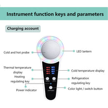 Load image into Gallery viewer, USB Charging Red and Blue Light Hot and Cold Hammer Beauty Instrument
