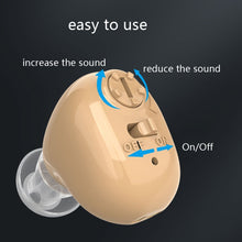 Load image into Gallery viewer, Elderly Sound Amplifier Portable Ear Canal Rechargeable Hearing Aid, Specification:, US Plug, EU Plug