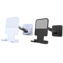 Load image into Gallery viewer, 2 PCS T11 Wall Paste Mobile Phone Bracket Foldable Lift Bathroom Kitchen Wall Bracket, Black, White