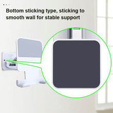 Load image into Gallery viewer, 2 PCS T11 Wall Paste Mobile Phone Bracket Foldable Lift Bathroom Kitchen Wall Bracket, Black, White