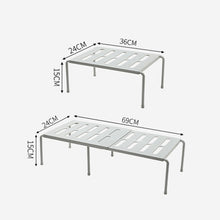 Load image into Gallery viewer, 2460 Retractable Multifunctional Kitchen Shelf, White, Grey