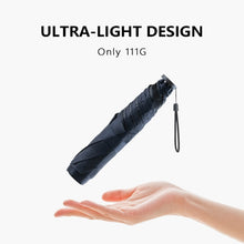Load image into Gallery viewer, PARACHASE Carbon Fiber Light Portable Small Clever Black Glue Sunscreen Anti-UV Sun Umbrella, Black, Navy, Khaki