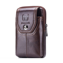 Load image into Gallery viewer, BULL CAPTAIN  Leather Multifunctional Waist Bag For Men, Brown-05, Brown-07, Brown-08, Brown-10, Brown-04, Brown-06, Brown-09, Black-05, Black-07, Black-08, Black-10, Black-04, Black-09