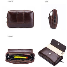 Load image into Gallery viewer, BULL CAPTAIN  Leather Multifunctional Waist Bag For Men, Brown-05, Brown-07, Brown-08, Brown-10, Brown-04, Brown-06, Brown-09, Black-05, Black-07, Black-08, Black-10, Black-04, Black-09