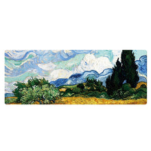 Load image into Gallery viewer, Am002 Large Oil Painting Desk Rubber Mouse Pad, 300x800x5mm Stitched Edges, 400x900x4mm Stitched Edges, 400x900x5mm Stitched Edges, 300x800x1.5mm No Stitched Edges, 300x800x3mm Stitched Edges