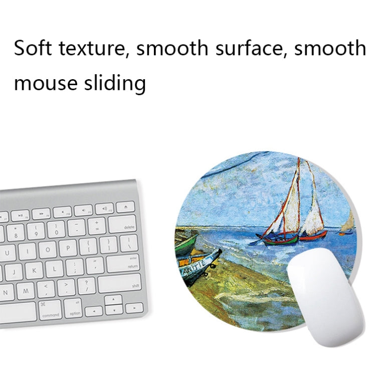 Am002 Large Oil Painting Desk Rubber Mouse Pad, 300x800x5mm Stitched Edges, 400x900x4mm Stitched Edges, 400x900x5mm Stitched Edges, 300x800x1.5mm No Stitched Edges, 300x800x3mm Stitched Edges