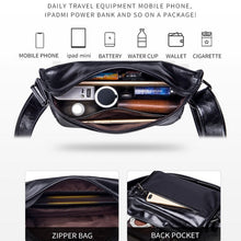 Load image into Gallery viewer, BULL CAPTAIN Leather Shoulder Messenger Bag For Men, Cool Black, Brown, Smog Blue, Dark Night Green
