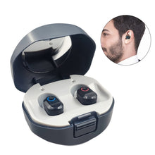 Load image into Gallery viewer, TWS On-Ear Sound Amplifier Hearing Aid with Charging Compartment, White, Black, Skin Color