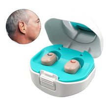 Load image into Gallery viewer, TWS On-Ear Sound Amplifier Hearing Aid with Charging Compartment, White, Black, Skin Color
