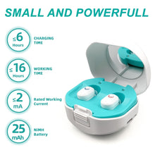 Load image into Gallery viewer, TWS On-Ear Sound Amplifier Hearing Aid with Charging Compartment, White, Black, Skin Color
