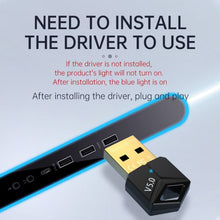 Load image into Gallery viewer, USB Bluetooth Adapter 5.0PC Computer Wireless Audio Receive Transmitter, Color: Black, M25