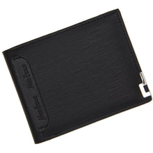 Load image into Gallery viewer, MenBense Short Fashion Leisure Iron Side Pumping Card Clip Wallet, Black, Dark Brown, Light Brown