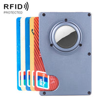 Load image into Gallery viewer, Tracker Card Holder Anti Loss RFID Wallet Card Holder for AirTag 2nd Gen / AirTag 1st Gen, Blue, Black, Grey, Silver