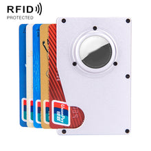 Load image into Gallery viewer, Tracker Card Holder Anti Loss RFID Wallet Card Holder for AirTag 2nd Gen / AirTag 1st Gen, Blue, Black, Grey, Silver