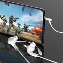 Load image into Gallery viewer, 3.5mm Interface Mobile Phone Wire Control Headphones, White, Red, Black