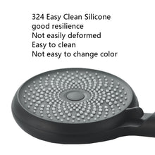 Load image into Gallery viewer, Home Handheld Silicone Supercharged Shower Nozzle, Style:, White, Black, Silver, White+Soft Tube+Space Aluminum Seat, Black+Soft Tube+Space Aluminum Seat, Silver+Soft Tube+Space Aluminum Seat