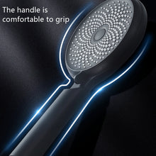 Load image into Gallery viewer, Home Handheld Silicone Supercharged Shower Nozzle, Style:, White, Black, Silver, White+Soft Tube+Space Aluminum Seat, Black+Soft Tube+Space Aluminum Seat, Silver+Soft Tube+Space Aluminum Seat