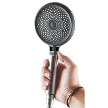 Load image into Gallery viewer, Home Handheld Silicone Supercharged Shower Nozzle, Style:, White, Black, Silver, White+Soft Tube+Space Aluminum Seat, Black+Soft Tube+Space Aluminum Seat, Silver+Soft Tube+Space Aluminum Seat