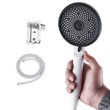 Load image into Gallery viewer, Home Handheld Silicone Supercharged Shower Nozzle, Style:, White, Black, Silver, White+Soft Tube+Space Aluminum Seat, Black+Soft Tube+Space Aluminum Seat, Silver+Soft Tube+Space Aluminum Seat