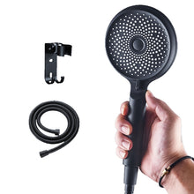 Load image into Gallery viewer, Home Handheld Silicone Supercharged Shower Nozzle, Style:, White, Black, Silver, White+Soft Tube+Space Aluminum Seat, Black+Soft Tube+Space Aluminum Seat, Silver+Soft Tube+Space Aluminum Seat