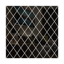 Load image into Gallery viewer, Rhombus Stitching Background Acrylic Mirror Decorative Stickers, Golden Small, Golden Medium, Golden Large, Silver Small, Silver Medium, Silver Large, Black Small, Black Medium, Black Large, Brown Small, Brown Medium, Brown Large, Blue Small, Blue Medi...