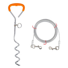 Load image into Gallery viewer, Outdoor Pet Leash Stainless Steel Ground Nail Fixing Bolt, Specification：, Upgrade + Wire Rope, Classic + Wire Rope