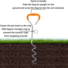 Load image into Gallery viewer, Outdoor Pet Leash Stainless Steel Ground Nail Fixing Bolt, Specification：, Upgrade + Wire Rope, Classic + Wire Rope