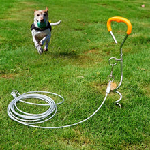 Load image into Gallery viewer, Outdoor Pet Leash Stainless Steel Ground Nail Fixing Bolt, Specification：, Upgrade + Wire Rope, Classic + Wire Rope