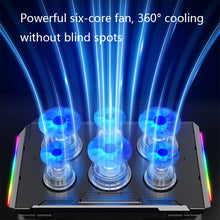 Load image into Gallery viewer, NUOXI Q9 RGB Lighting Effect Laptop Cooler