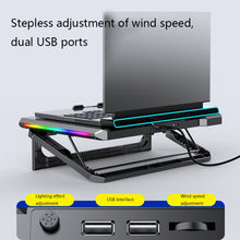 Load image into Gallery viewer, NUOXI Q9 RGB Lighting Effect Laptop Cooler