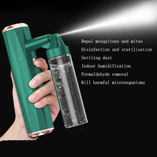 Load image into Gallery viewer, Handheld Blue Light Atomizing Indoor Electric Spray Disinfection Machine, Pearl White, Dark Green
