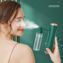 Load image into Gallery viewer, Handheld Blue Light Atomizing Indoor Electric Spray Disinfection Machine, Pearl White, Dark Green