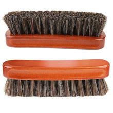 Load image into Gallery viewer, Horse Mane Shoes Brush Mahogany Brush Fur Shoes Cleaning And Dust Brush, Shoes Dust Brush