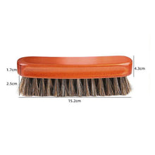 Load image into Gallery viewer, Horse Mane Shoes Brush Mahogany Brush Fur Shoes Cleaning And Dust Brush, Shoes Dust Brush