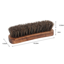 Load image into Gallery viewer, Horse Mane Shoes Brush Mahogany Brush Fur Shoes Cleaning And Dust Brush, Shoes Dust Brush