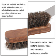 Load image into Gallery viewer, Horse Mane Shoes Brush Mahogany Brush Fur Shoes Cleaning And Dust Brush, Shoes Dust Brush