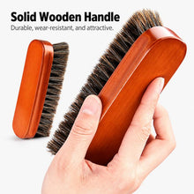 Load image into Gallery viewer, Horse Mane Shoes Brush Mahogany Brush Fur Shoes Cleaning And Dust Brush, Shoes Dust Brush