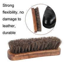 Load image into Gallery viewer, Horse Mane Shoes Brush Mahogany Brush Fur Shoes Cleaning And Dust Brush, Shoes Dust Brush