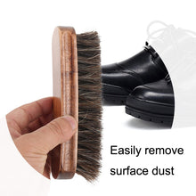 Load image into Gallery viewer, Horse Mane Shoes Brush Mahogany Brush Fur Shoes Cleaning And Dust Brush, Shoes Dust Brush