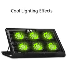 Load image into Gallery viewer, NUOXI H8 Metal Mesh Laptop Cooling Base, H8 6-Fans
