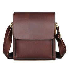 Load image into Gallery viewer, Vintage Crazy Horse Leather Men Shoulder Bag Messenger Bag, Black, Brown, Dark Brown, Brown Yellow