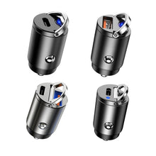 Load image into Gallery viewer, Car Fast Charge One Drag Two Cigarette Conversion Plugs, PD+PD, PD+QC