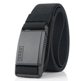 AWMN Metal Nylon Magnetic Buckle Fashion Casual Men Belt, Length: